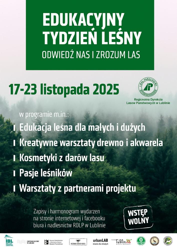 Edukacyjny Tydzień Leśny - plakat